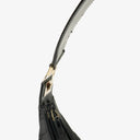 Gucci Hobo Shoulder Bag in GG Canvas and Patent Leather Black