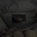 Gucci Hobo Shoulder Bag in GG Canvas and Patent Leather Black