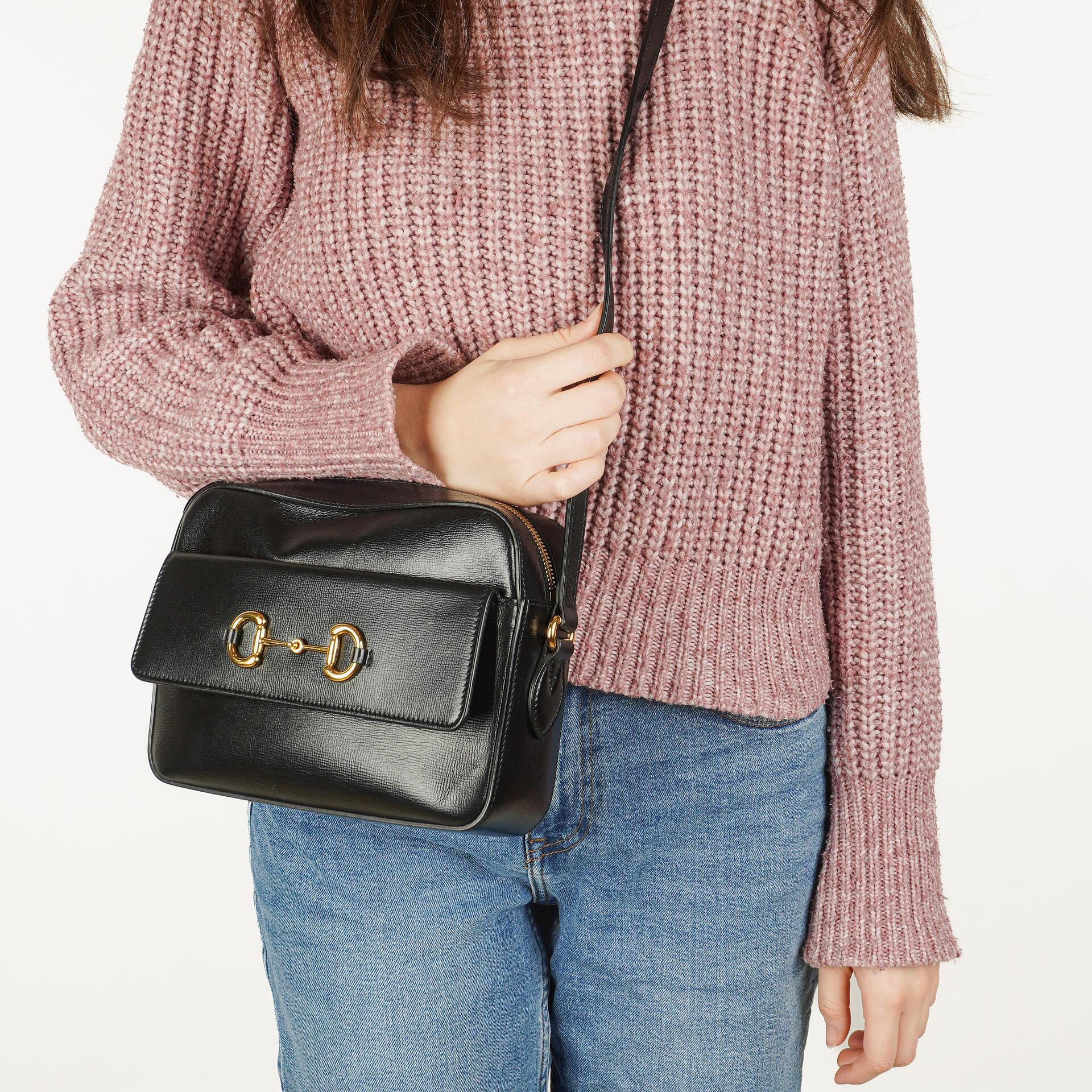Gucci Horsebit 1955 Black Crossbody Bag