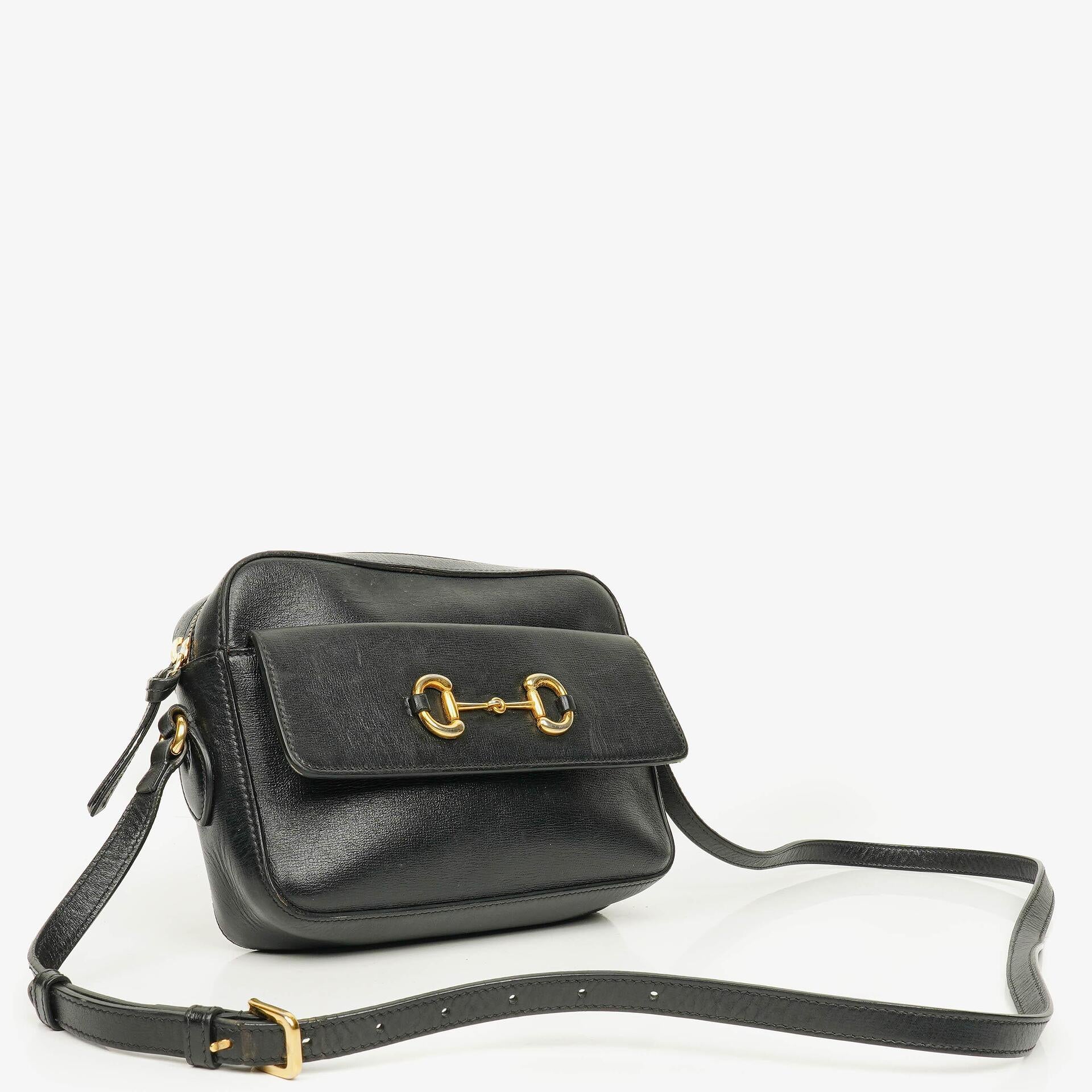 Gucci Horsebit 1955 Black Crossbody Bag