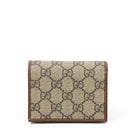 Gucci Horsebit 1955 GG Supreme Monogram Canvas Card Case Wallet