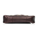 Gucci Horsebit Flap Purple Leather Shoulder Bag