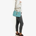 Gucci Jackie 1961 Light Blue Leather Small Shoulder Bag