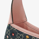 Gucci Jackie 1961 Limited Edition Pink/Blue Leather/Denim GG Floral Small Shoulder Bag