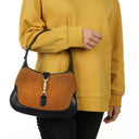 Gucci Jackie 1961 Small Straw and Leather Hobo bag 