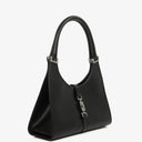 Gucci Jackie Bardot Black Leather Bag
