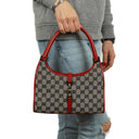 Gucci Jackie Bardot GG Canvas Shoulder Bag