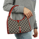 Gucci Jackie Bardot GG Canvas Shoulder Bag
