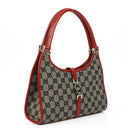 Gucci Jackie Bardot GG Canvas Shoulder Bag