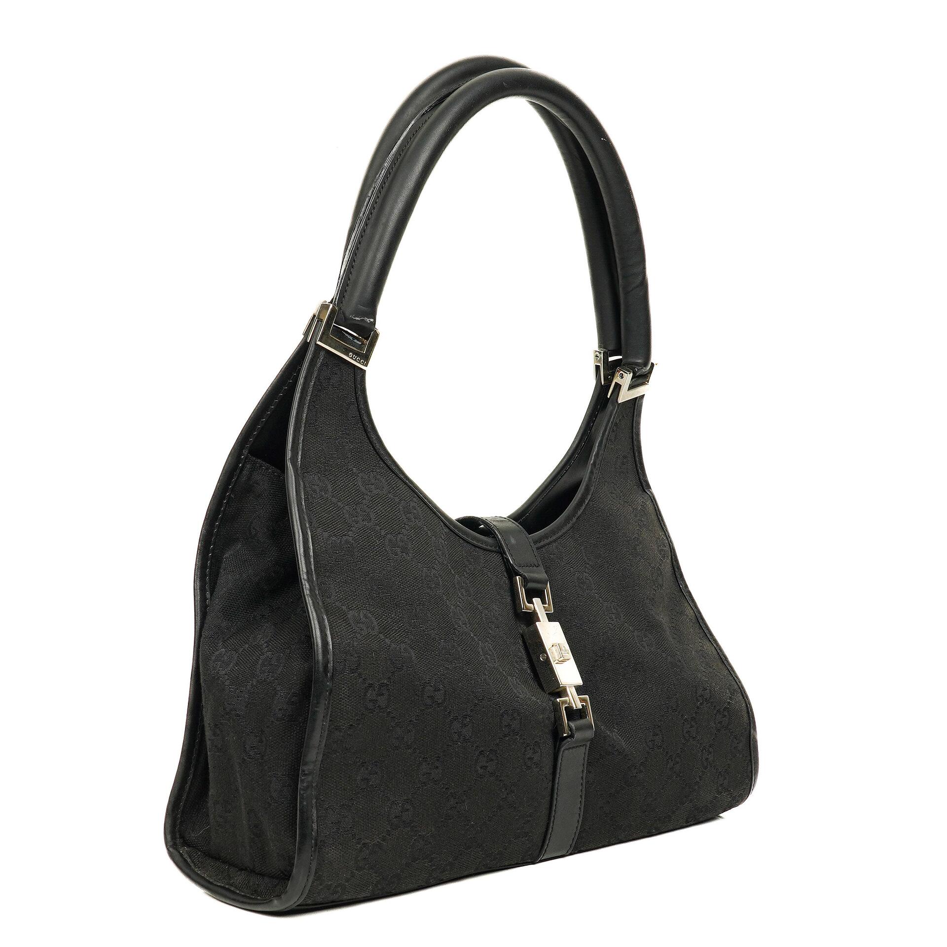 Gucci Jackie Bardot Vintage Black Handbag