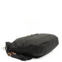 Gucci Jackie Black Leather Bamboo Tassel Large Hobo Bag