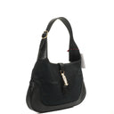 Gucci Jackie Medium Vintage Shoulder Bag Black/Dark Navy GG Canvas And Leather