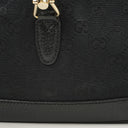 Gucci Jackie Medium Vintage Shoulder Bag Black/Dark Navy GG Canvas And Leather