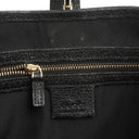 Gucci Jackie Medium Vintage Shoulder Bag Black/Dark Navy GG Canvas And Leather