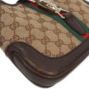 Gucci Jackie Small GG Brown Canvas And Leather Shoulder Bag