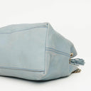 Gucci Light Blue Pebbled Leather Soho Top Handle Tote Bag