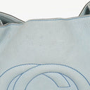 Gucci Light Blue Pebbled Leather Soho Top Handle Tote Bag