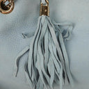 Gucci Light Blue Pebbled Leather Soho Top Handle Tote Bag