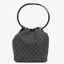 Gucci Loop Bucket Monogram Tote Black