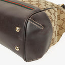 Gucci Mayfair Bow Beige GG Canvas Top Handle Bag