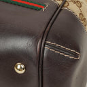 Gucci Mayfair Bow Beige GG Canvas Top Handle Bag