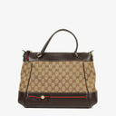 Gucci Mayfair Convertible Tote GG Canvas Brown