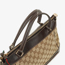 Gucci Mayfair Convertible Tote GG Canvas Brown