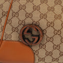 Gucci Medium Brick Lane Brown Monogram Tote Bag