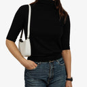 Gucci Microguccissima Pochette in White Leather