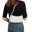 Gucci Microguccissima Pochette in White Leather