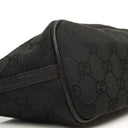 Gucci Mini Baguette Black GG Monogram Pochette Boat