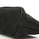 Gucci Mini Baguette Black GG Monogram Pochette Boat