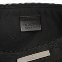 Gucci Mini Baguette Black GG Monogram Pochette Boat