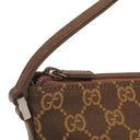 Gucci Mini Baguette GG Monogram Pochette Boat Brown/Beige Bag