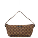 Gucci Mini Baguette GG Monogram Pochette Boat Brown/Beige Bag