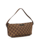 Gucci Mini Baguette GG Monogram Pochette Boat Brown/Beige Bag