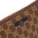 Gucci Mini Baguette GG Monogram Pochette Boat Brown/Beige Bag