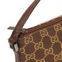 Gucci Mini Baguette GG Monogram Pochette Boat Brown/Beige Bag