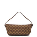 Gucci Mini Baguette GG Monogram Pochette Boat Brown/Beige Bag