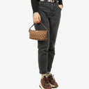 Gucci Mini Baguette Pochette Boat Beige/Brown GG Monogram Bag