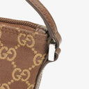 Gucci Mini Baguette Pochette Boat Beige/Brown GG Monogram Bag