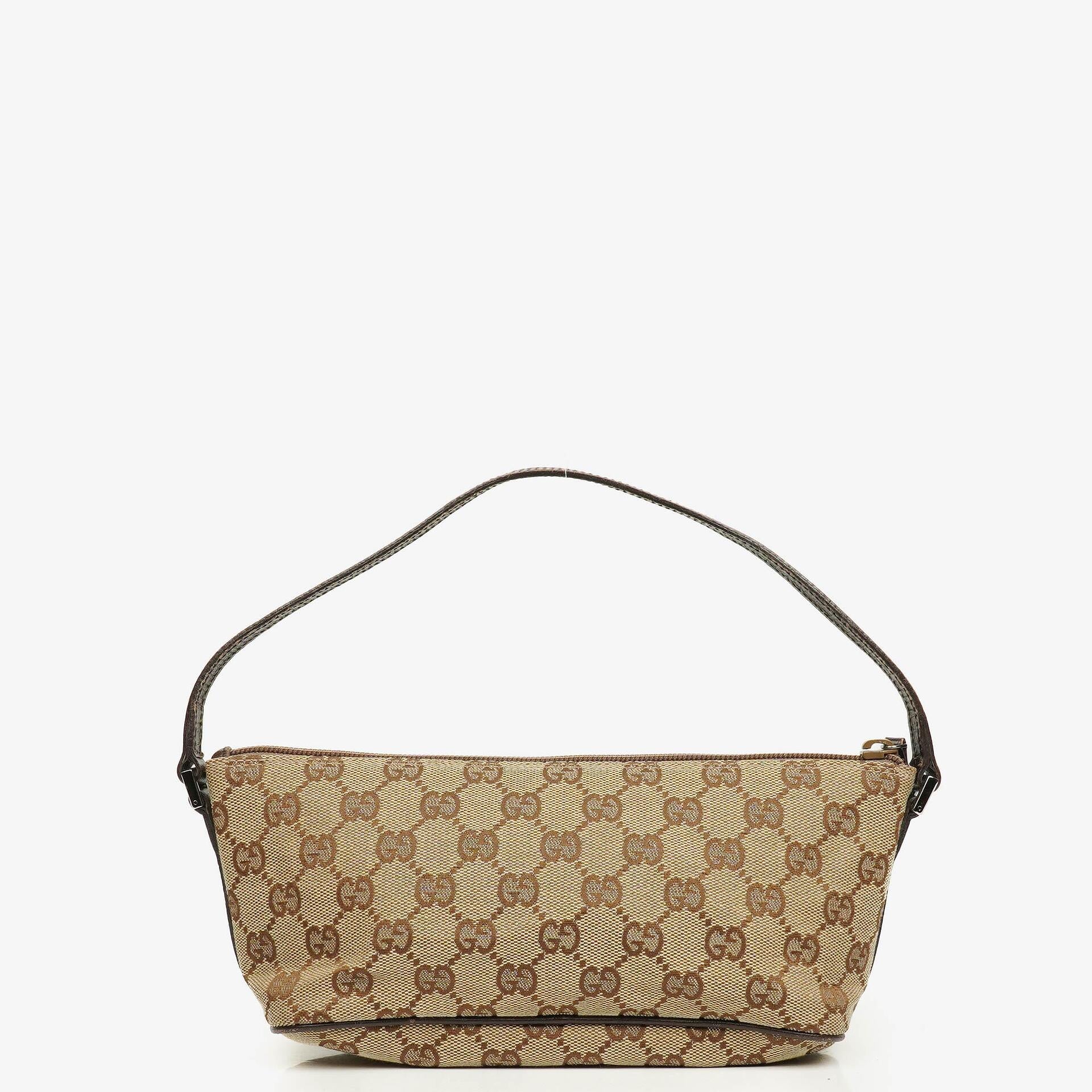 Gucci Mini Baguette Pochette Boat GG Monogram Bag