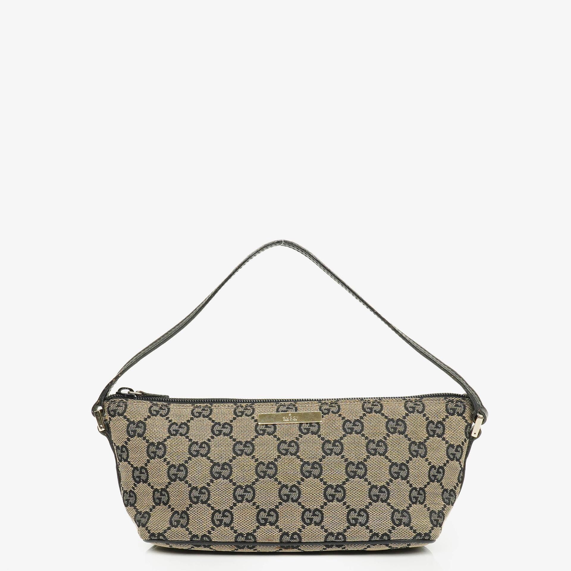 Gucci Mini Baguette Pochette Boat GG Monogram Bag