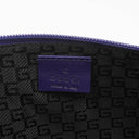 Gucci Mini Baguette Satin Pochette Boat Blue Bag