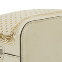 Gucci Mini Guccy Moon Steller Dome Crossbody Bag In White And Gold Calfskin