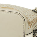 Gucci Mini Guccy Moon Steller Dome Crossbody Bag In White And Gold Calfskin
