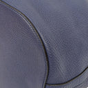 Gucci Miss Bamboo Pebbled Blue Calfskin Bucket Bag