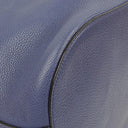 Gucci Miss Bamboo Pebbled Blue Calfskin Bucket Bag