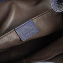 Gucci Miss Bamboo Pebbled Blue Calfskin Bucket Bag