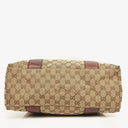 Gucci Monogram Bamboo Braided Handles Bag